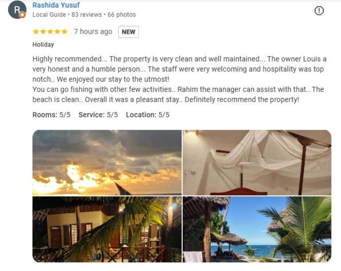 Lui Ushongo Beach House Pangani 外观 照片
